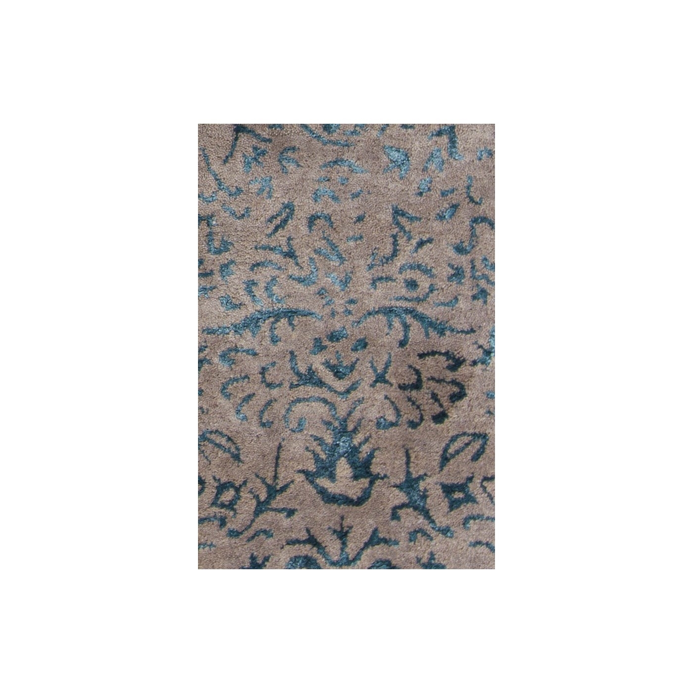 Rupec Wool/Viscose Rectangular Handmade Rug, 5' x 7'6"