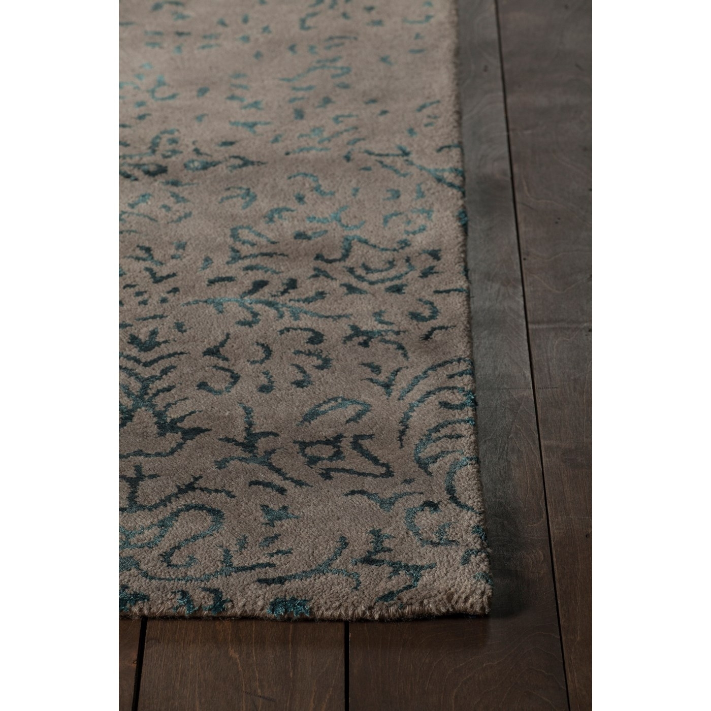 Rupec Wool/Viscose Rectangular Handmade Rug, 9' x 13'