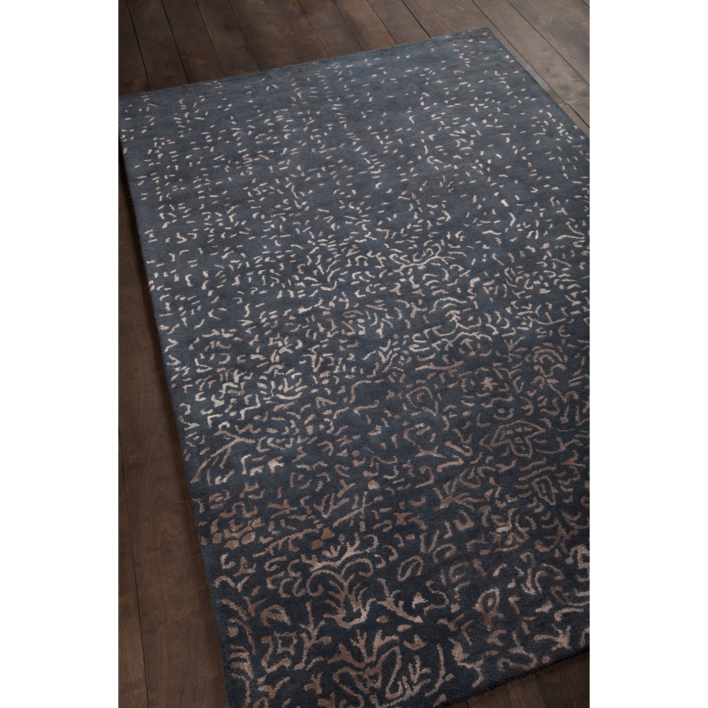 Rupec Wool/Viscose Rectangular Handmade Rug, Composition 5
