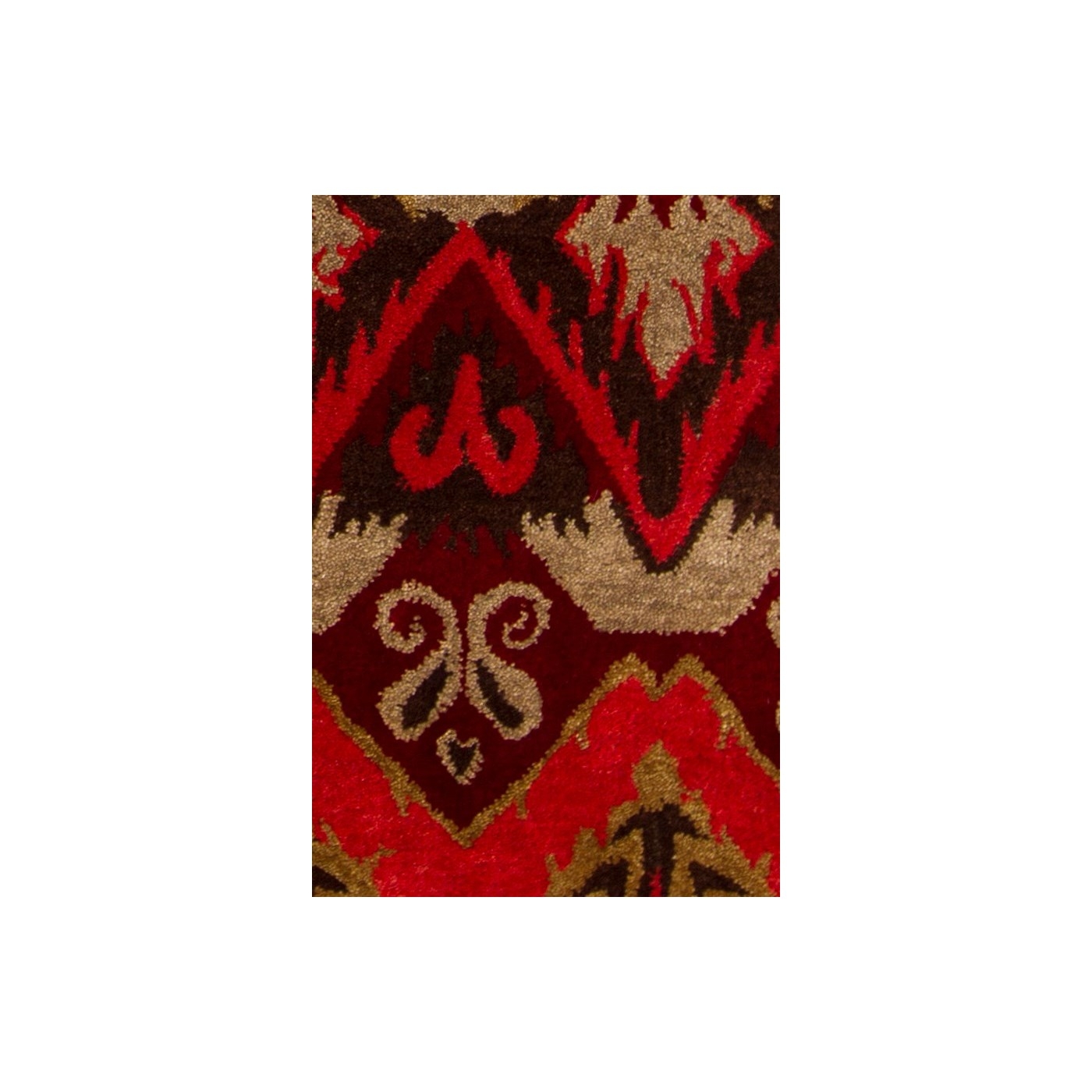 Rupec Wool/Viscose Rectangular Handmade Rug, Composition 6