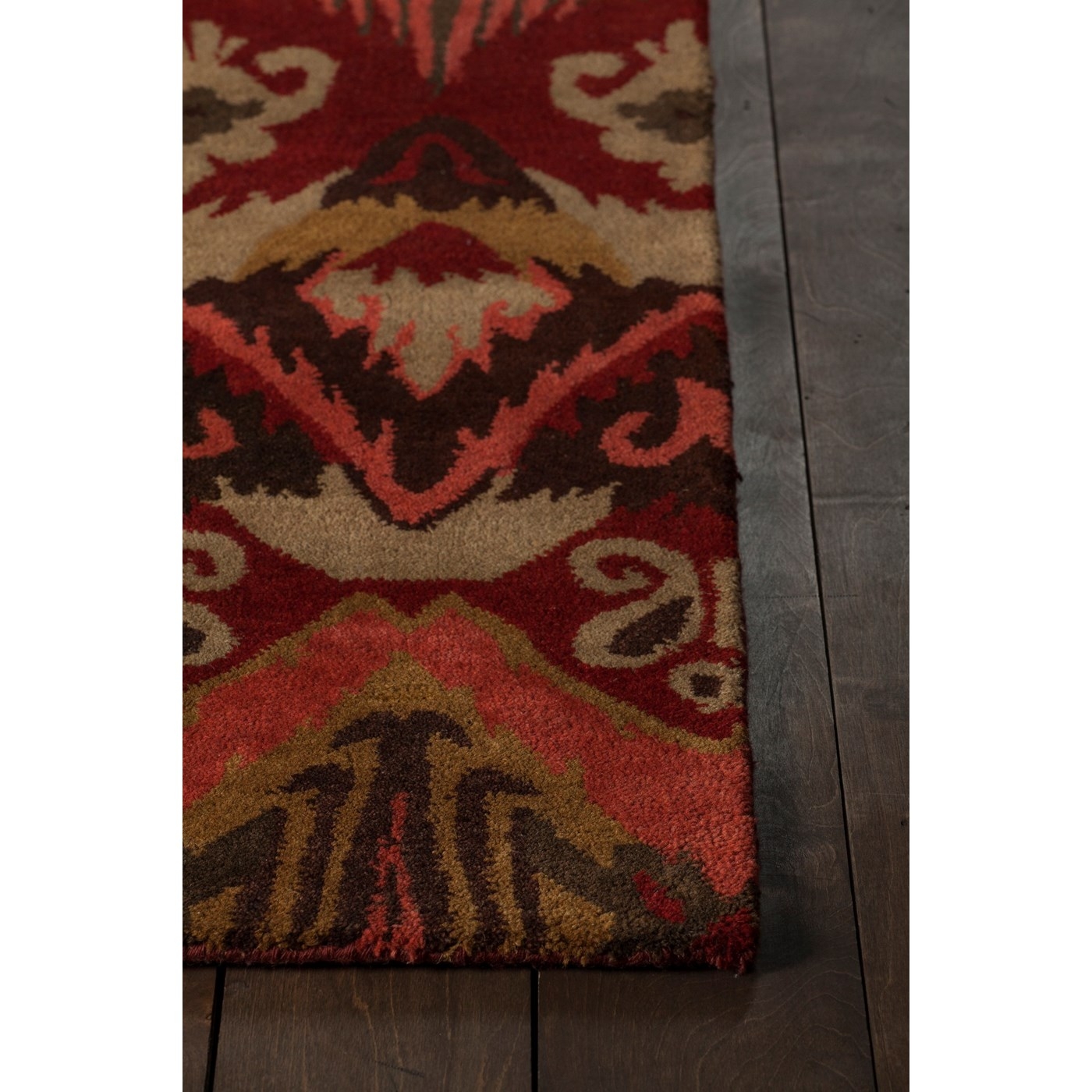 Rupec Wool/Viscose Rectangular Handmade Rug, Composition 6