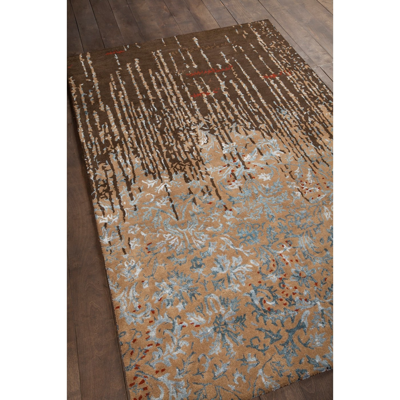 Rupec Wool/Viscose Rectangular Handmade Rug