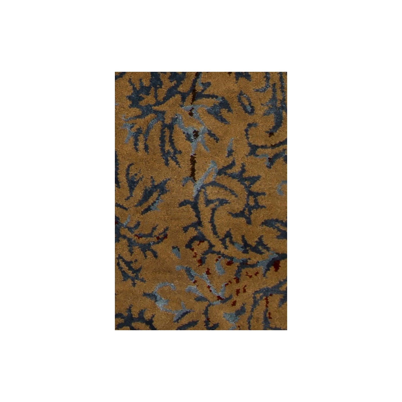 Rupec Wool/Viscose Rectangular Handmade Rug