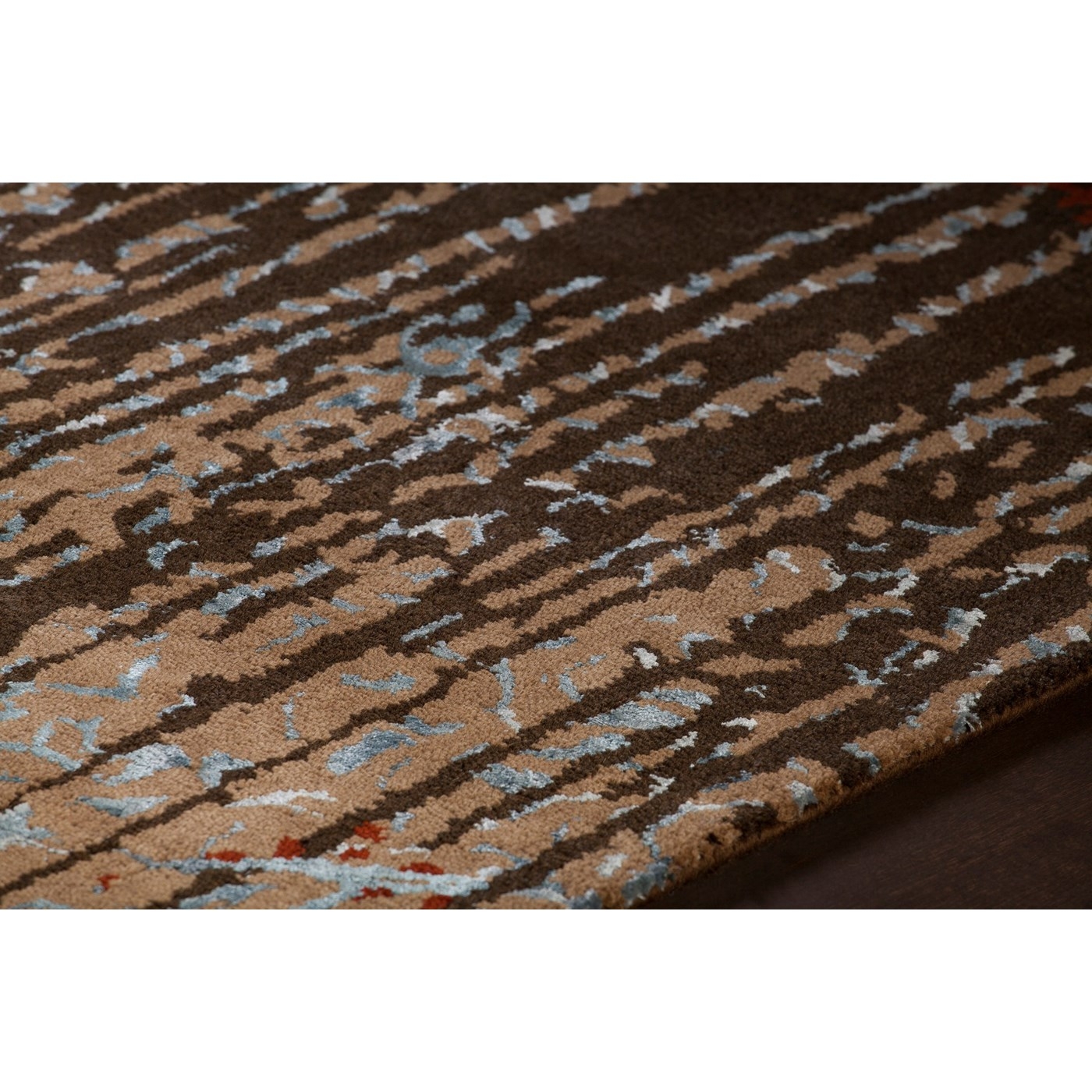 Rupec Wool/Viscose Rectangular Handmade Rug