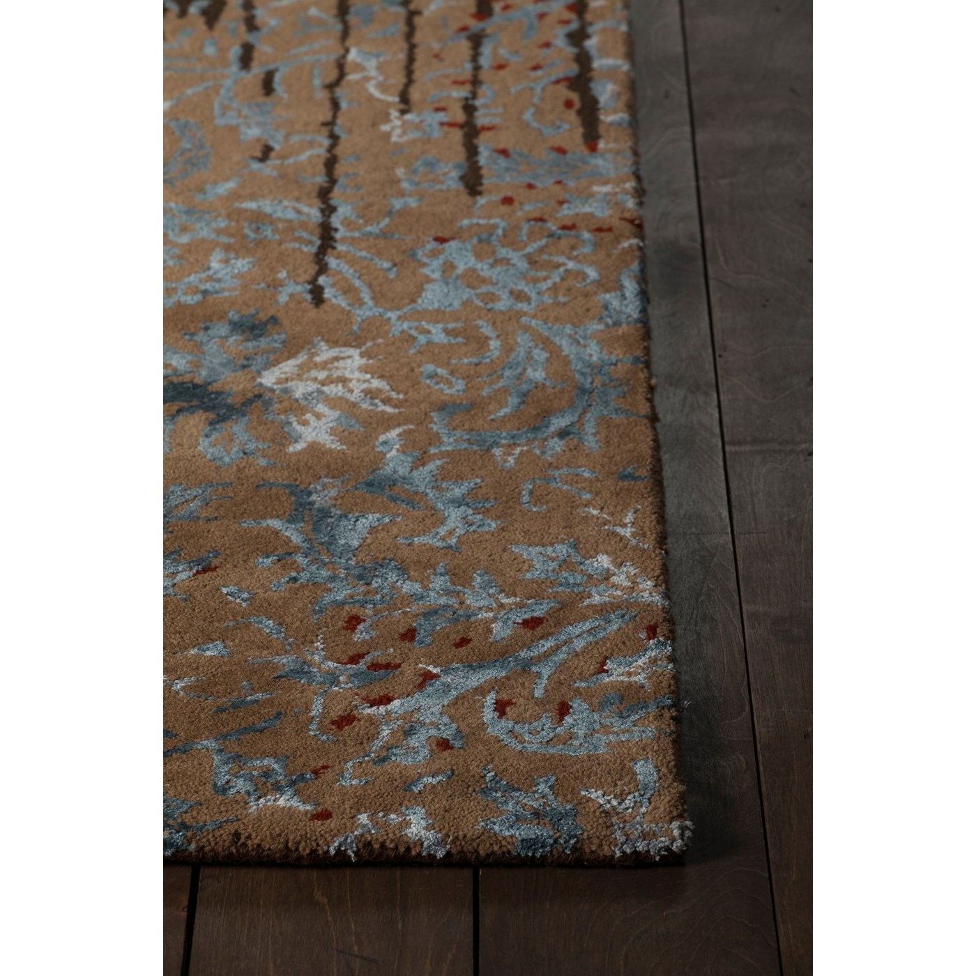 Rupec Wool/Viscose Rectangular Handmade Rug