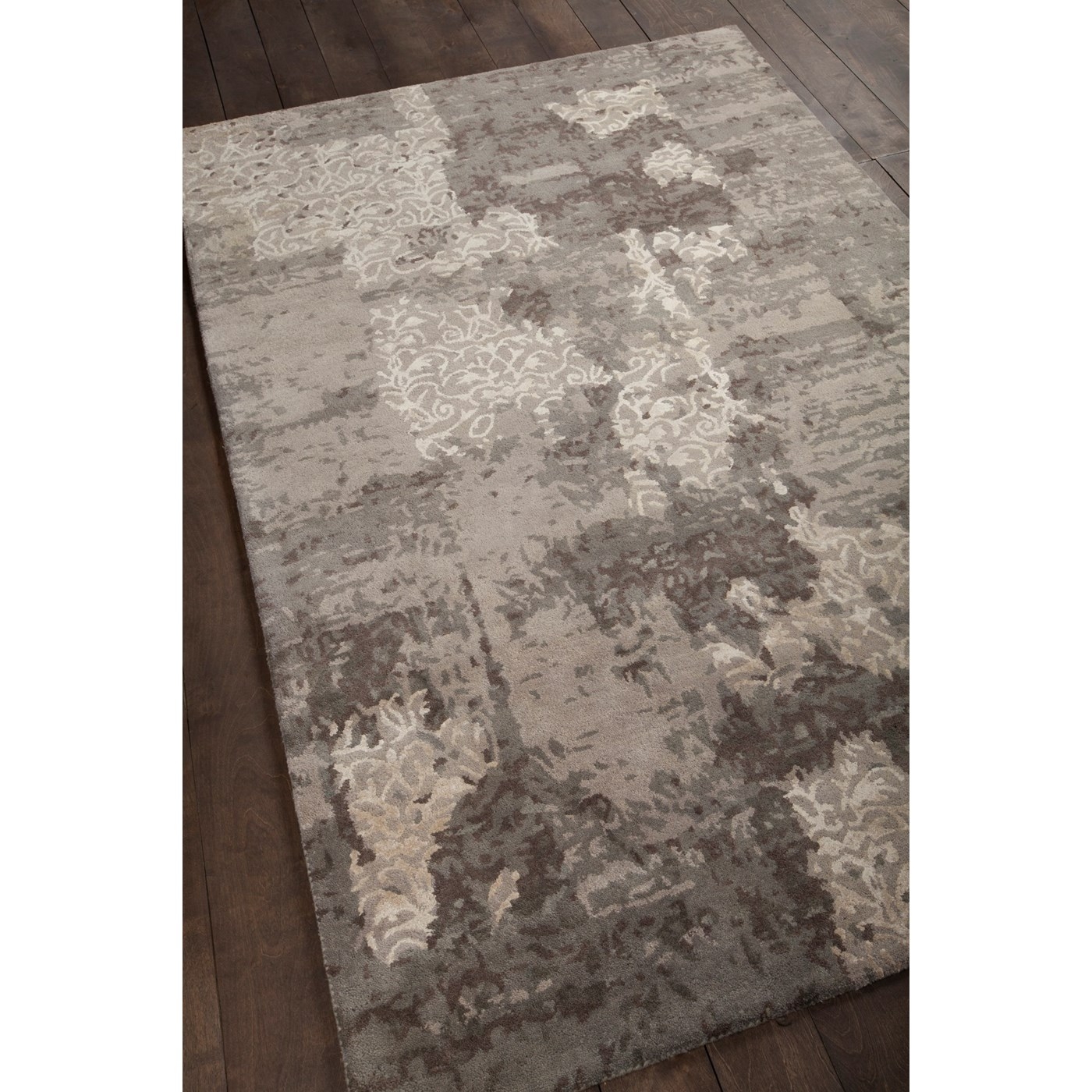 Rupec Wool/Viscose Rectangular Handmade Rug
