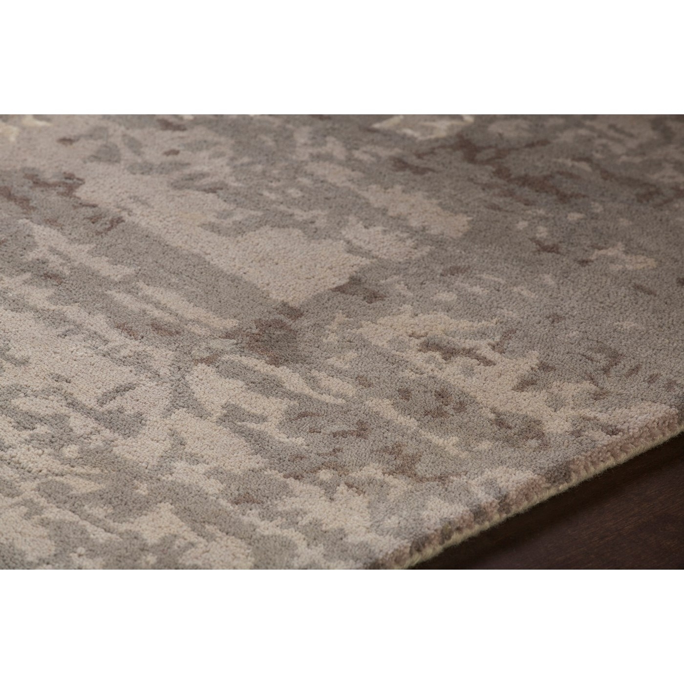 Rupec Wool/Viscose Rectangular Handmade Rug, 9' x 13'