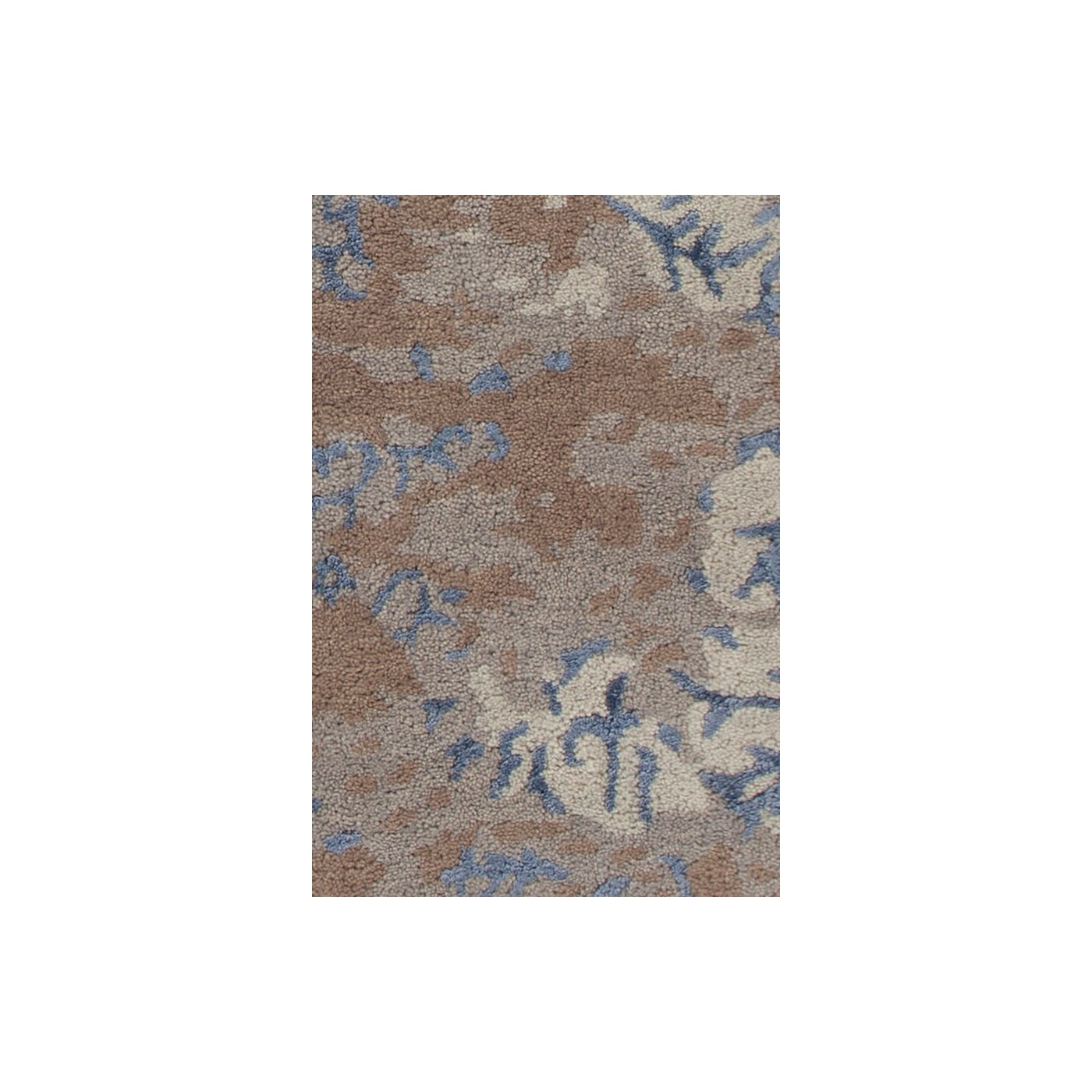 Rupec Wool/Viscose Rectangular Handmade Rug, 9' x 13'
