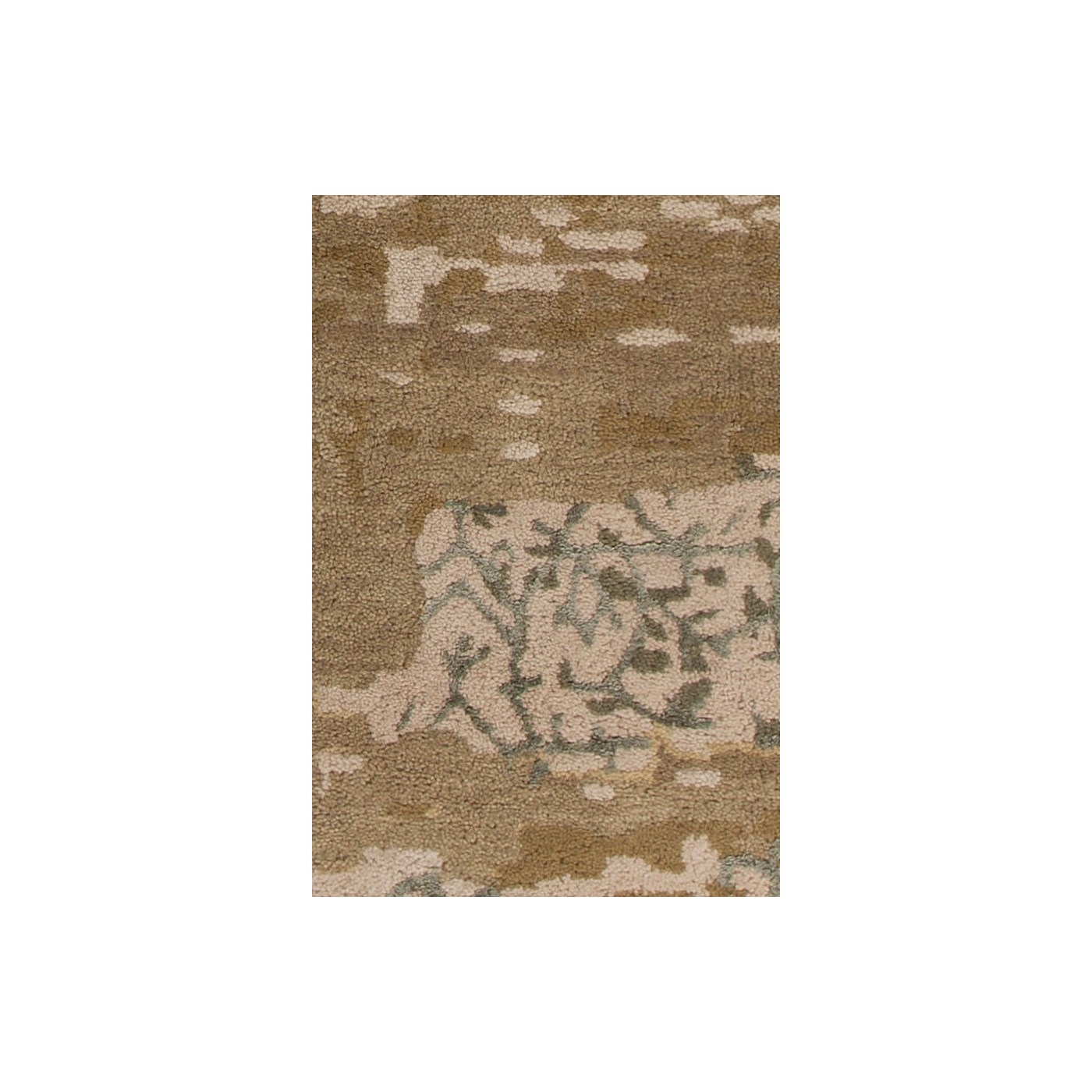 Rupec Wool/Viscose Rectangular Handmade Rug, Composition 7