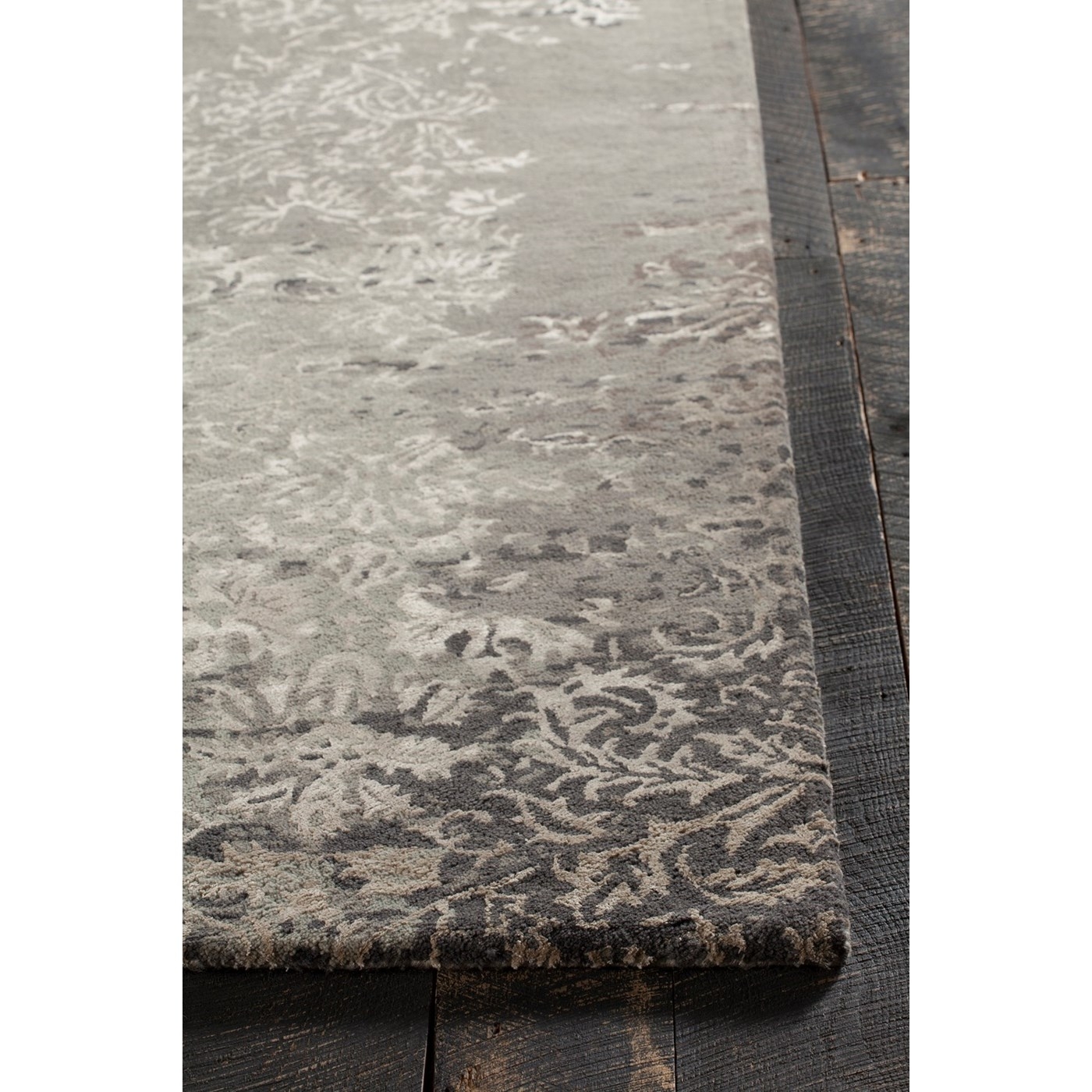 Rupec Wool/Viscose Rectangular Handmade Rug