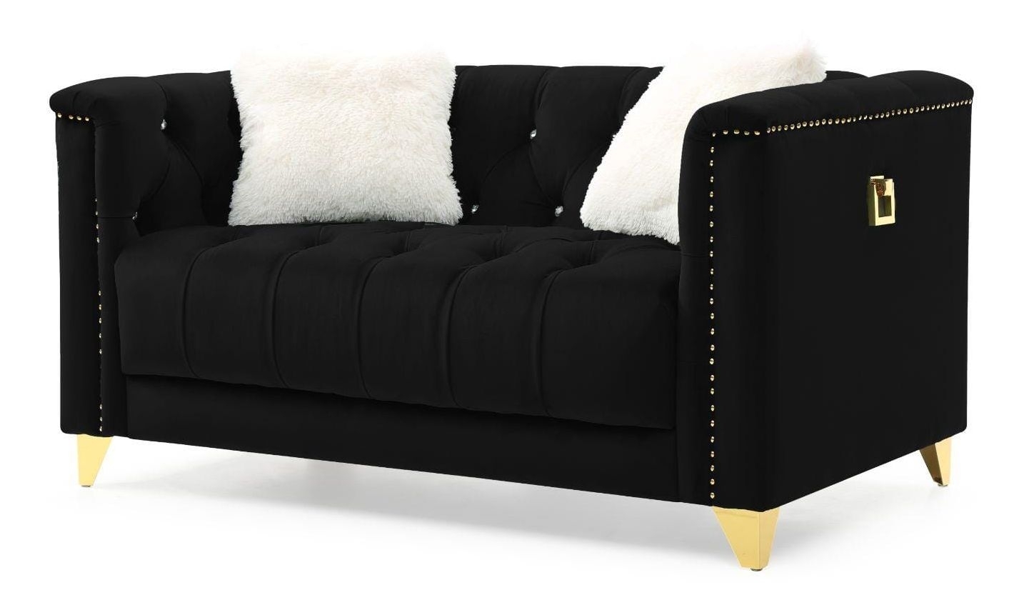 Russell Tufted Velvet Living Room Set