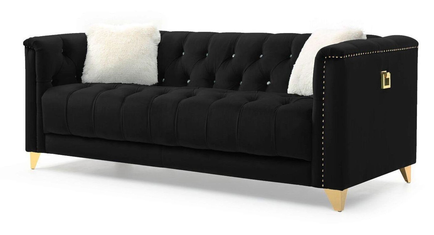 Russell Tufted Velvet Living Room Set