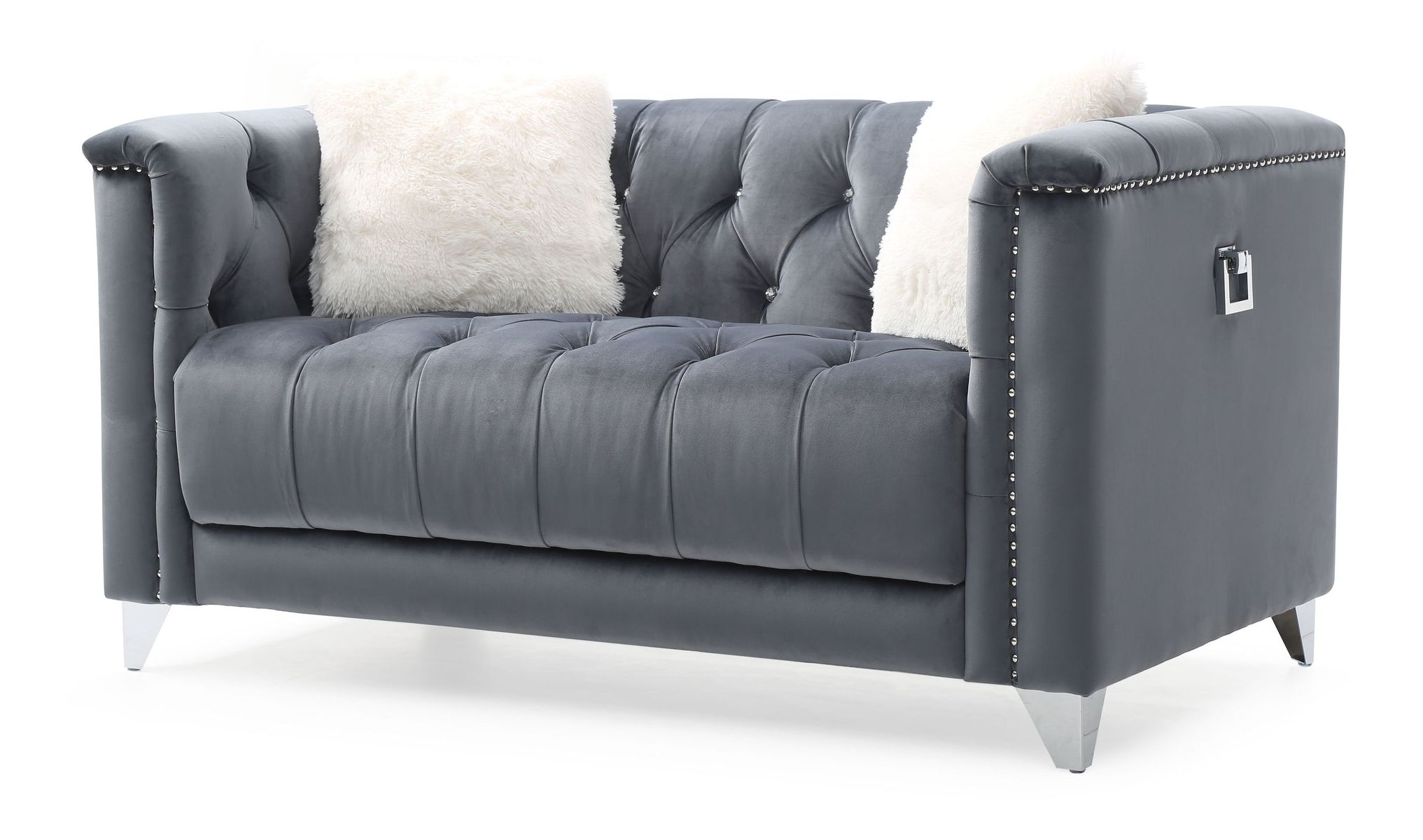 Russell Tufted Velvet Living Room Set