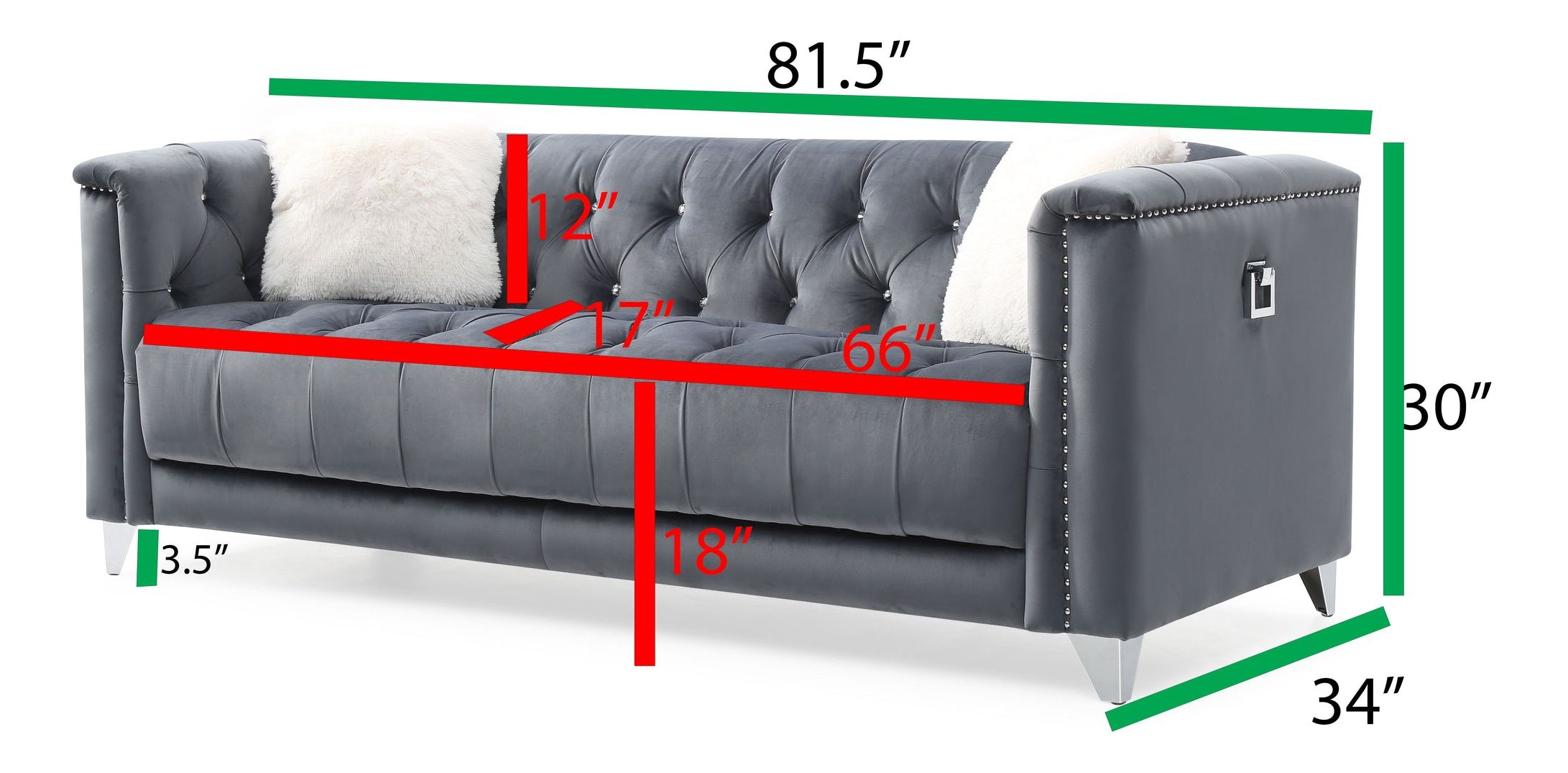 Russell Tufted Velvet Sofa