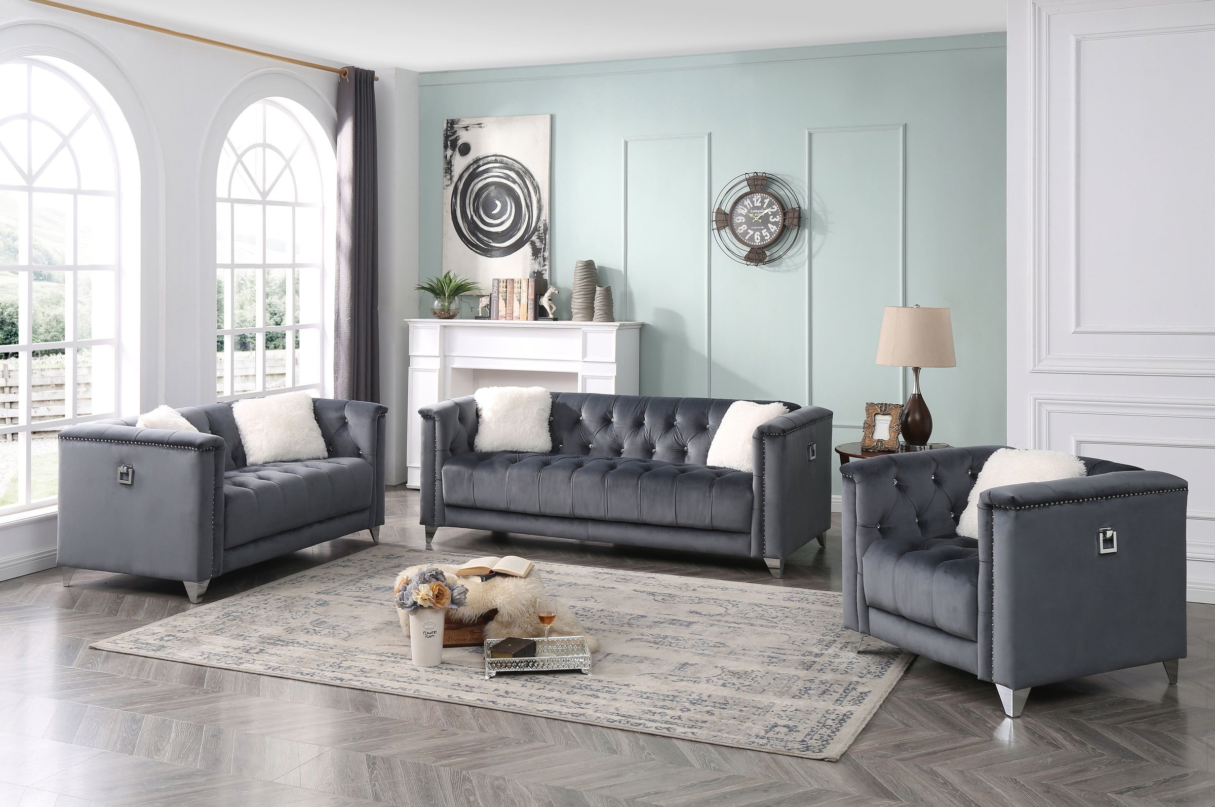 Russell Tufted Velvet Sofa