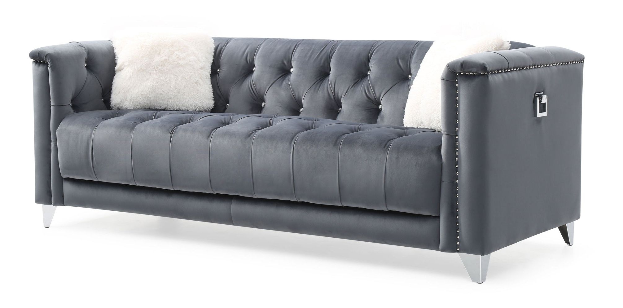 Russell Tufted Velvet Living Room Set
