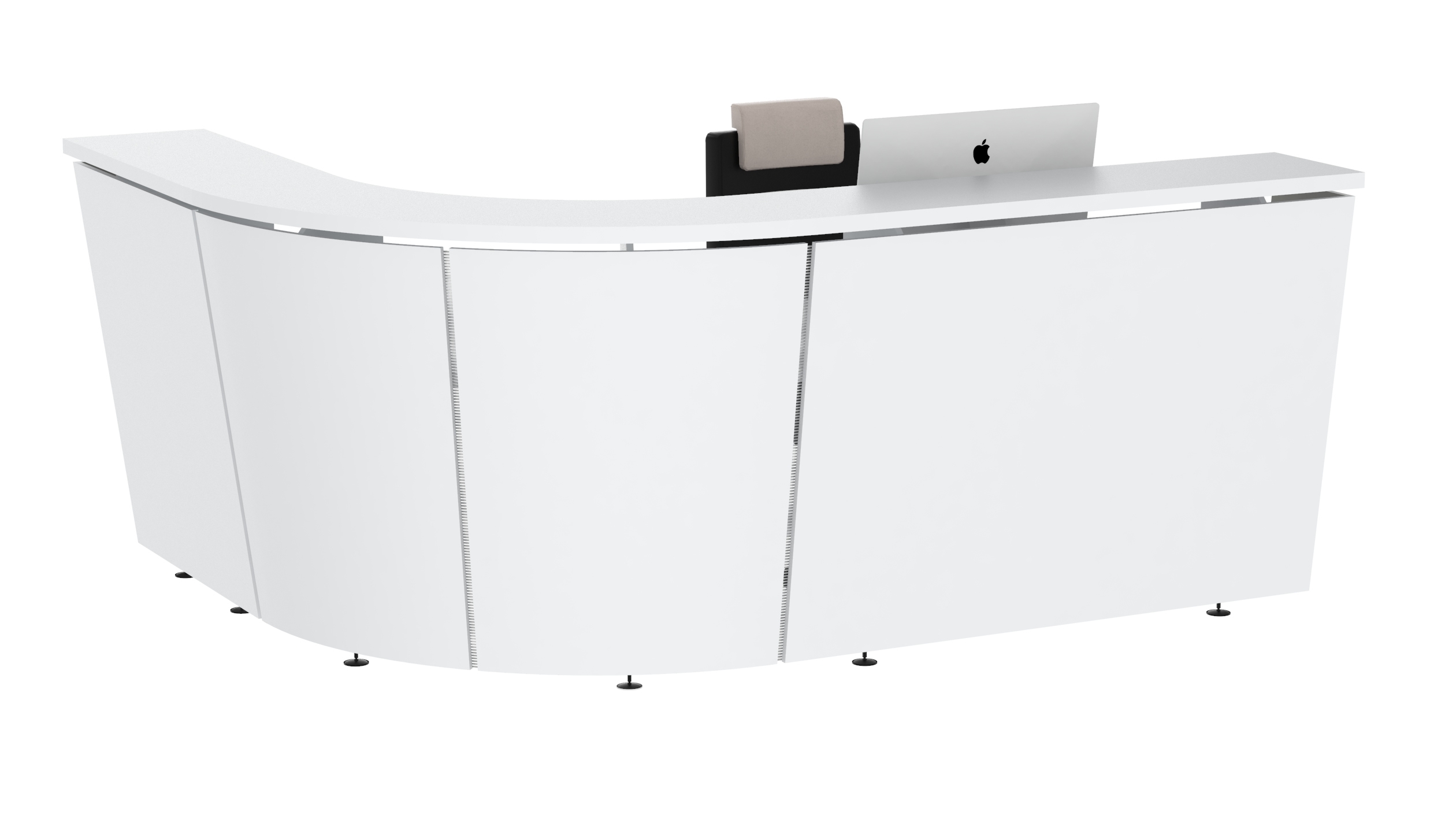 Tera 102" L-Shape Reception Desk by NARBUTAS
