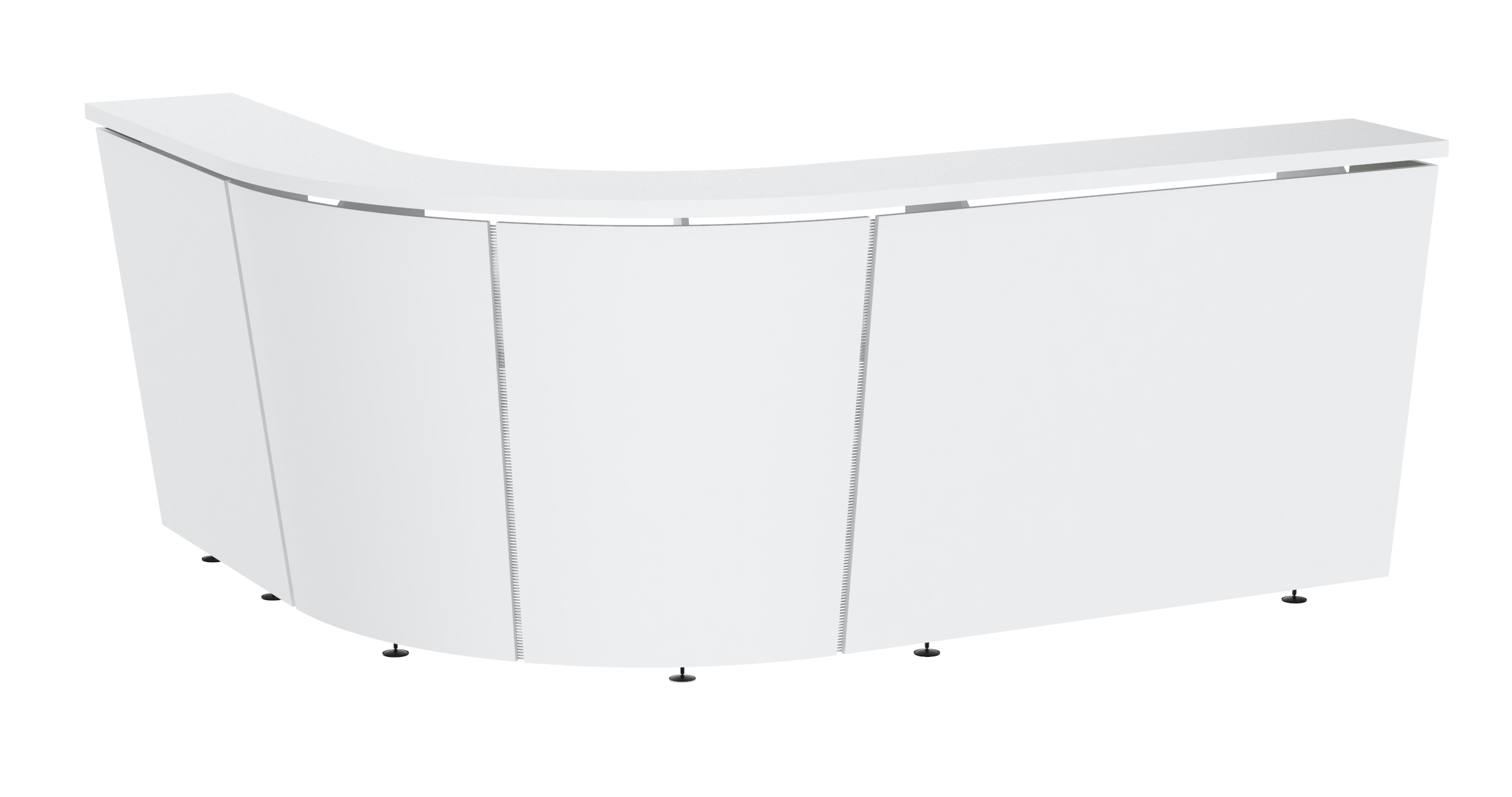 NARBUTAS Tera 102" J-Shape Reception Desk