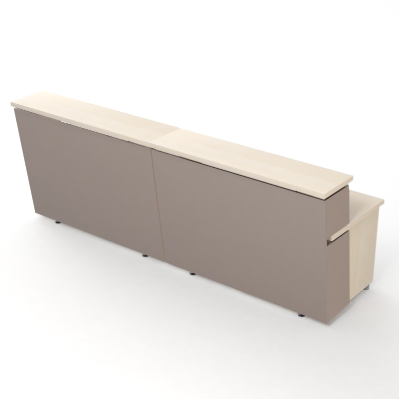Kansole Tera Straight Reception Desk Back