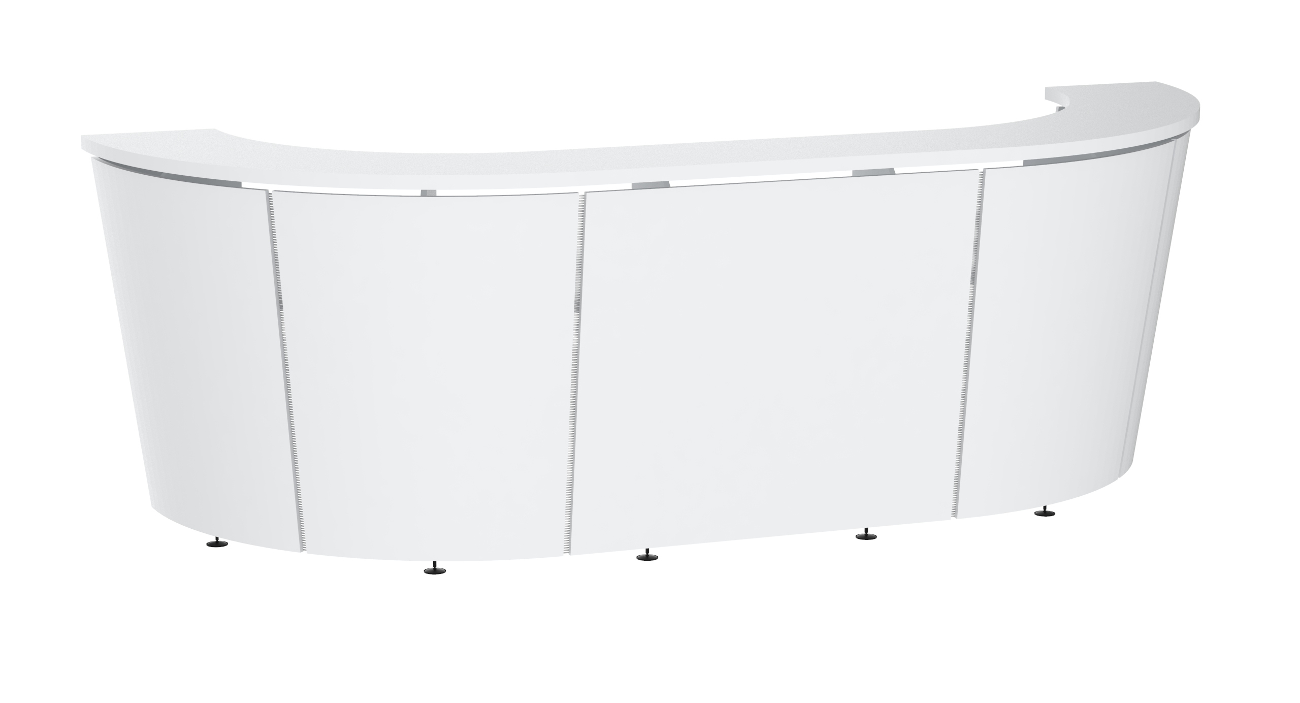 Tera 132" U-Shape Reception Desk by NARBUTAS