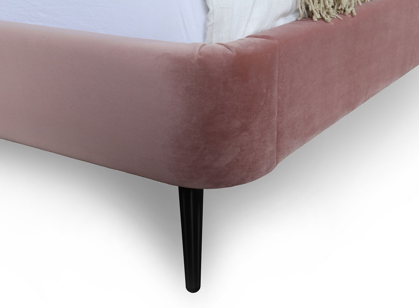 Heather Velvet Platform Full Size Bed