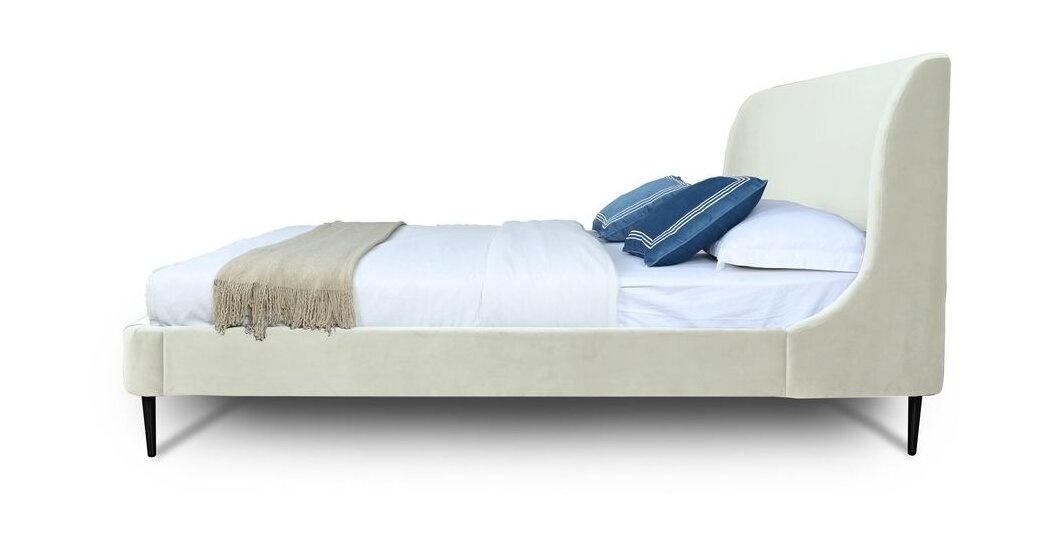 Heather Velvet Platform Full Size Bed