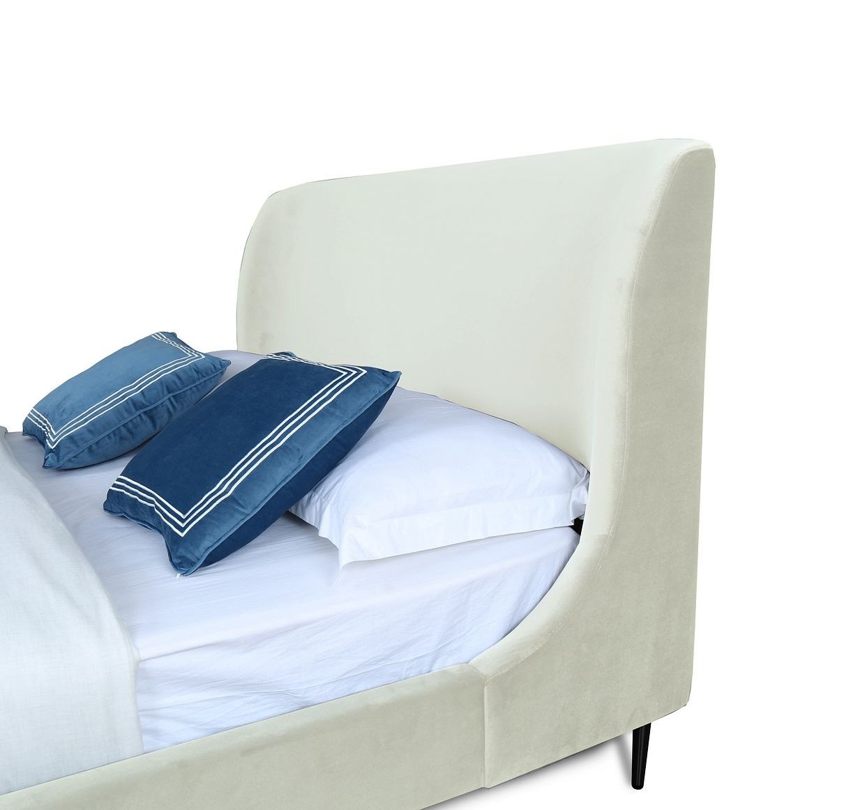 Heather Velvet Platform Full Size Bed
