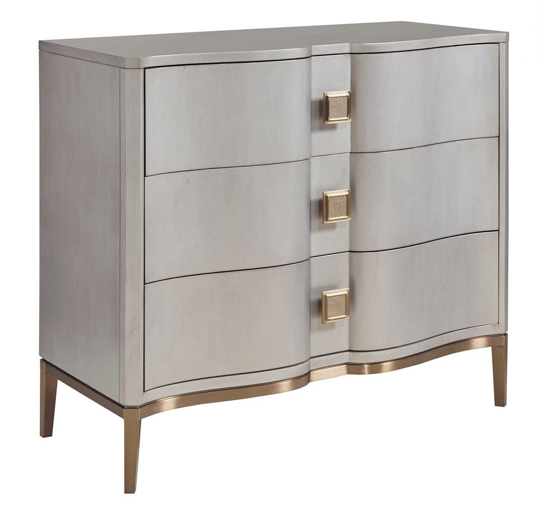 Vantage Randolph Wood/Metal Dresser w/3 Drawers