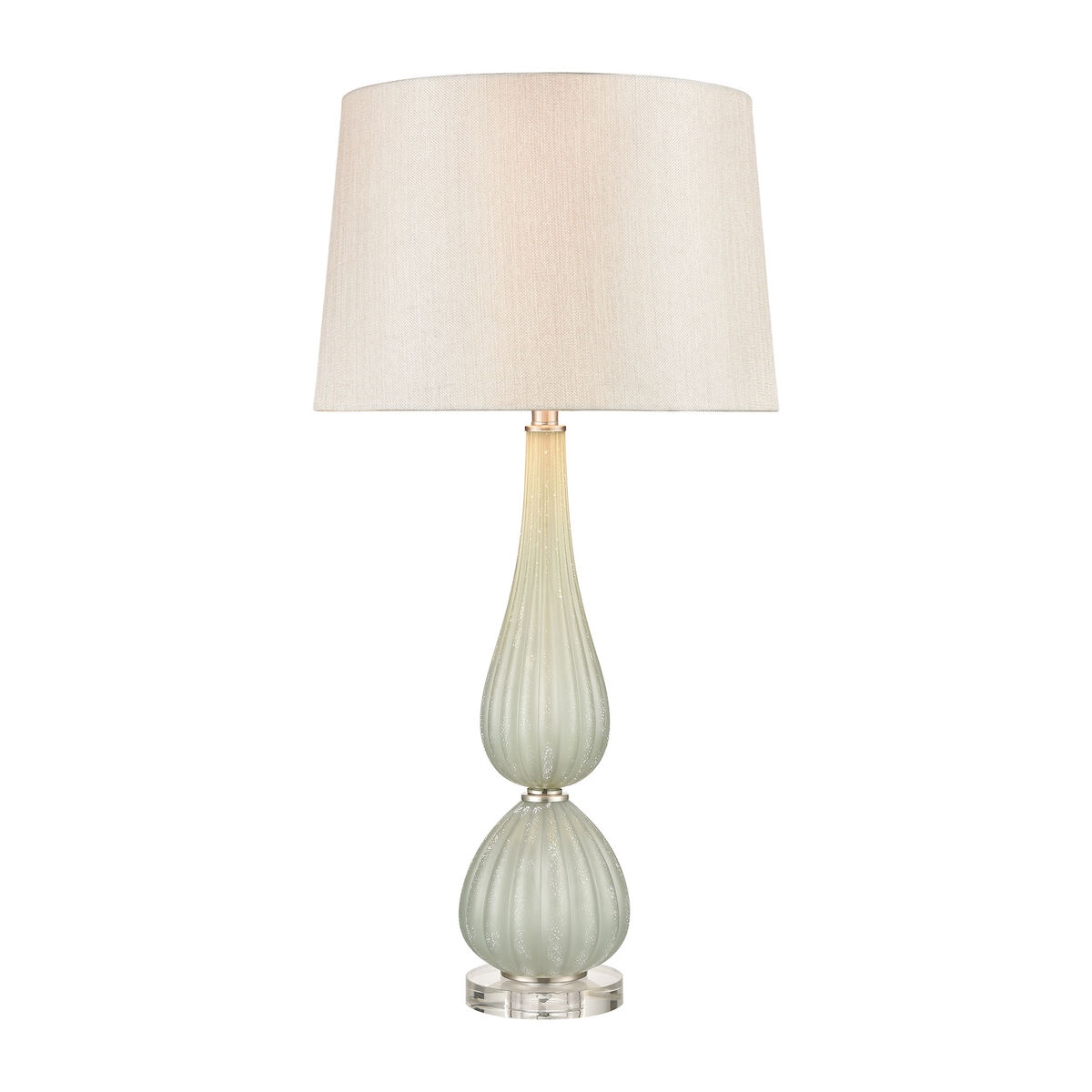 Mariani 34'' Height Glass 1-Light Table Lamp