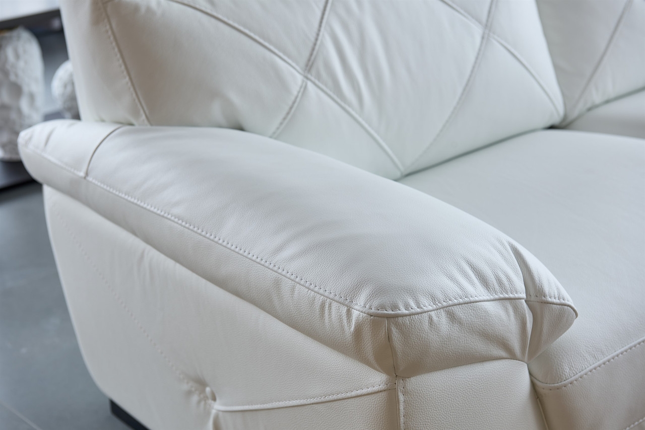 S173 Top Grain Leather Match Sofa