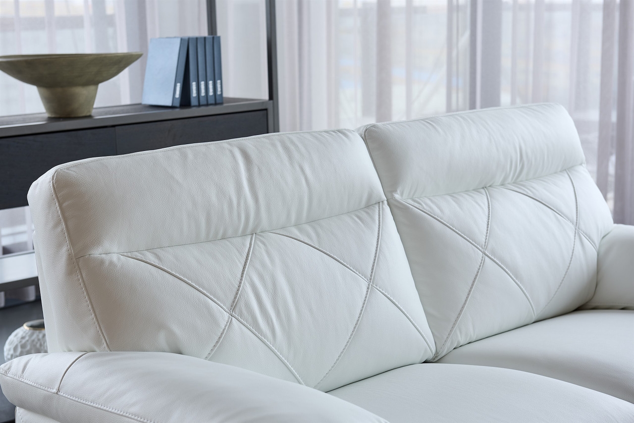 S173 Top Grain Leather Match Loveseat