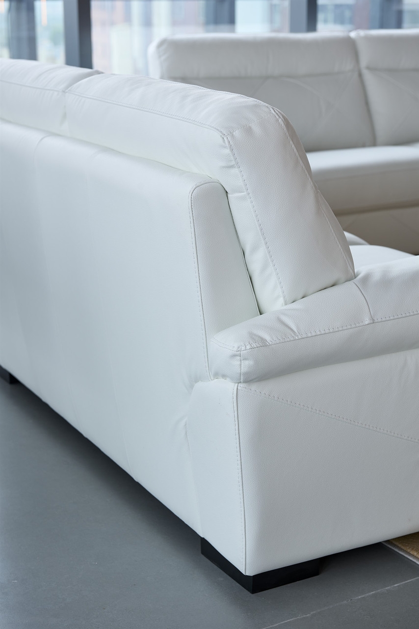 S173 Top Grain Leather Match Sofa