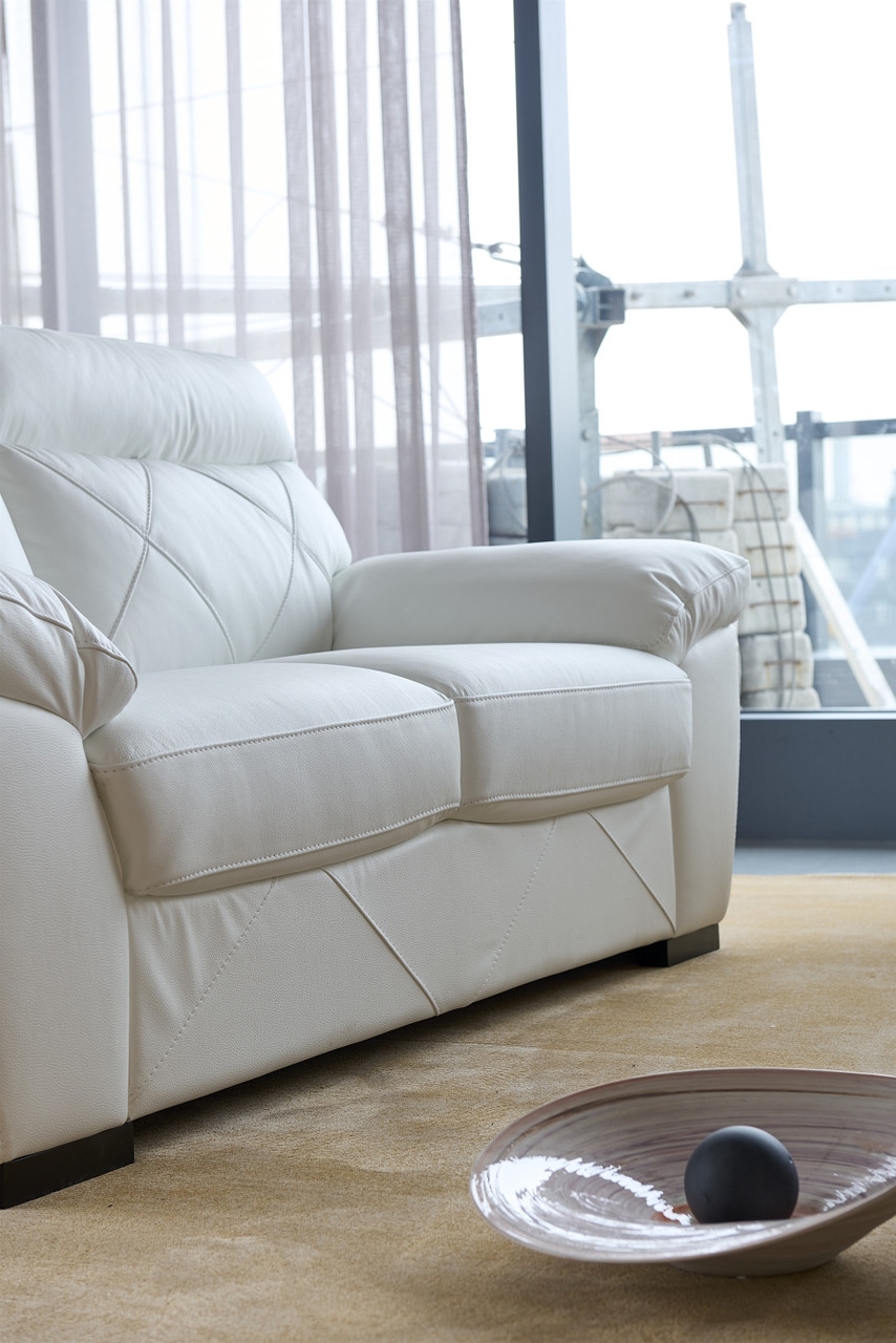 S173 Top Grain Leather Match Loveseat