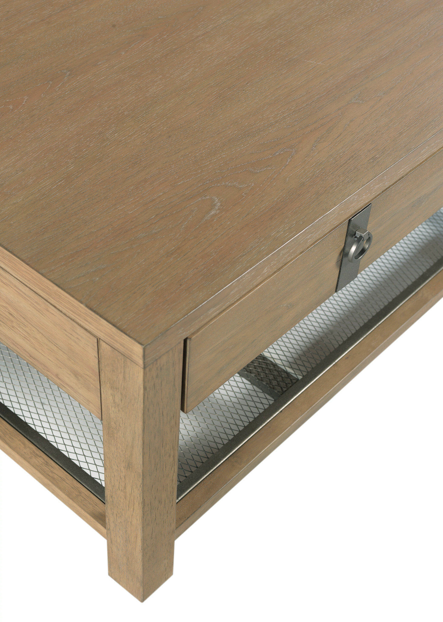 Hammary 2-Drawer Coffee Table, Natural Pecan