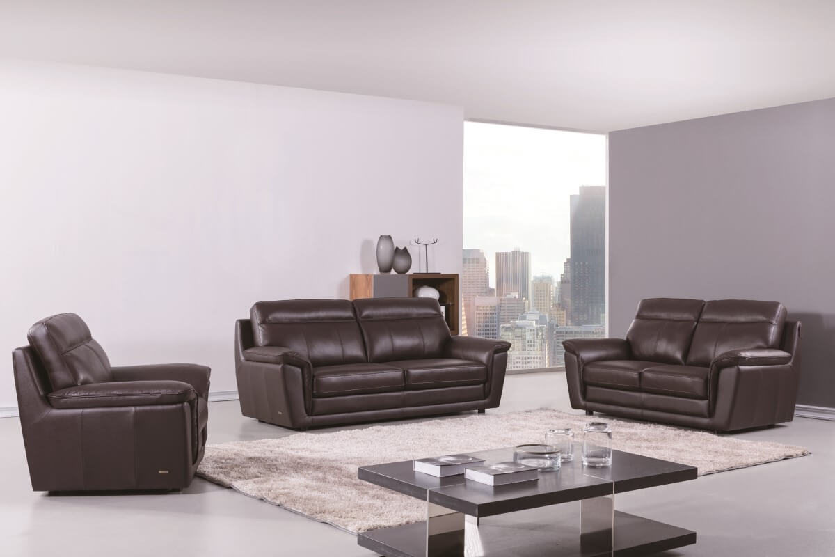 S210 Top Grain Leather Match Living Room Set