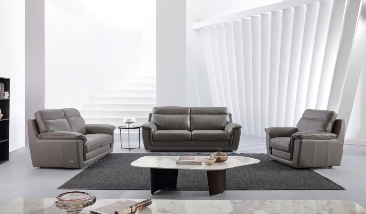 S210 Top Grain Leather Match Living Room Set