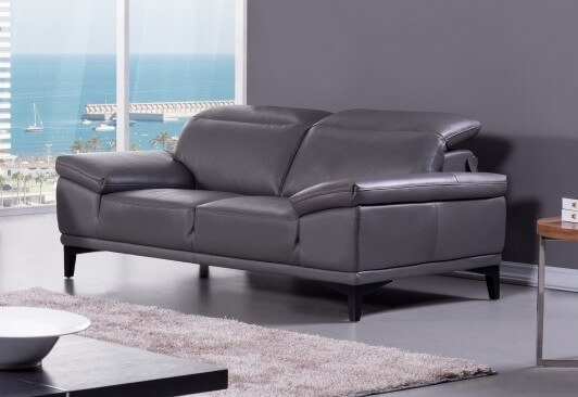 S215 Top Grain Leather Loveseat