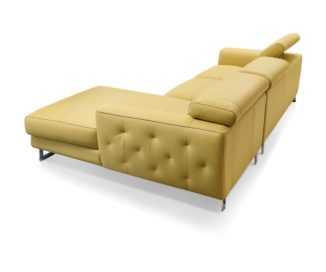 S266 Leather Match Sectional Sofa, Right Arm Chaise Facing