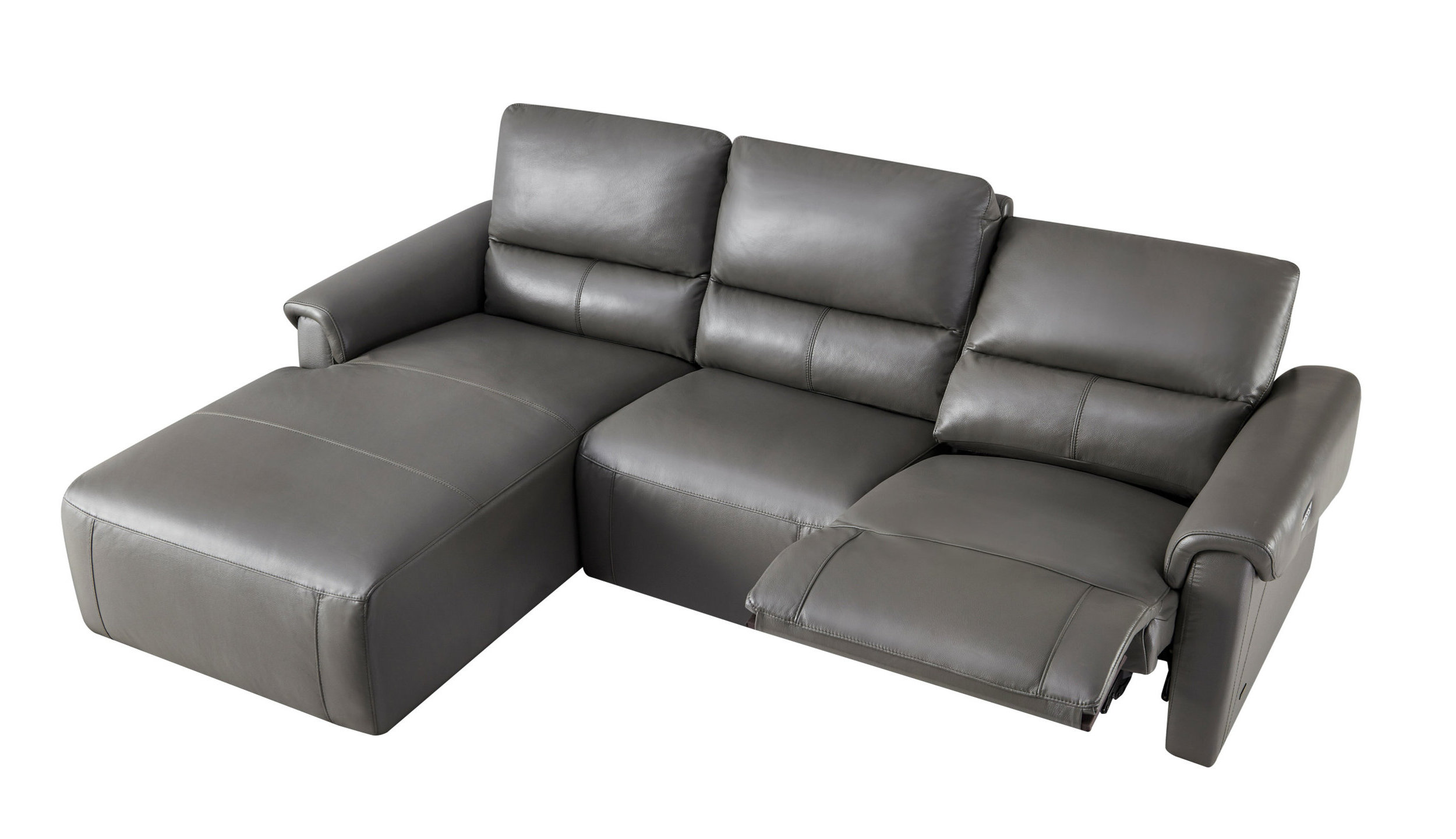 S275 Leather Reclining Sofa Chaise