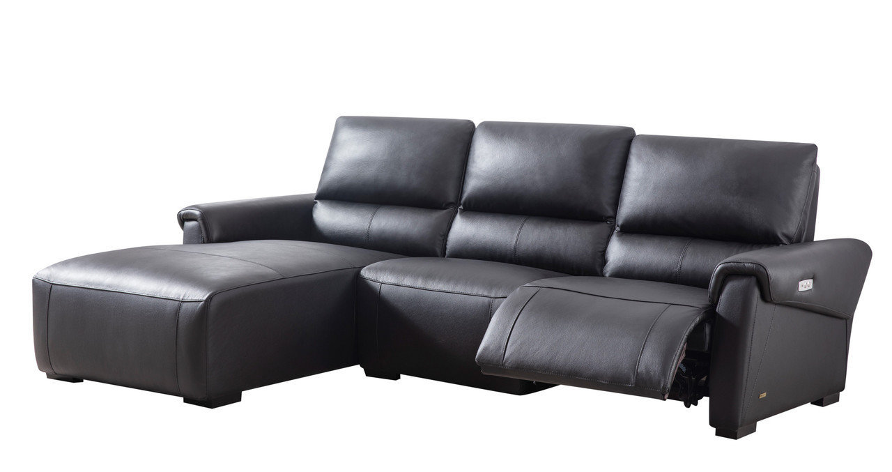 S275 Leather Reclining Sofa Chaise