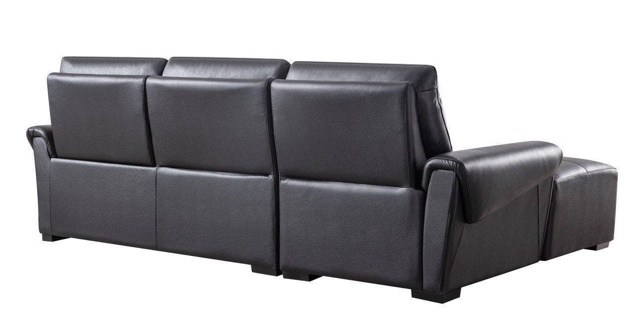 S275 Leather Match Sectional Sofa with Electric Recliners, Left Arm Chaise Facing