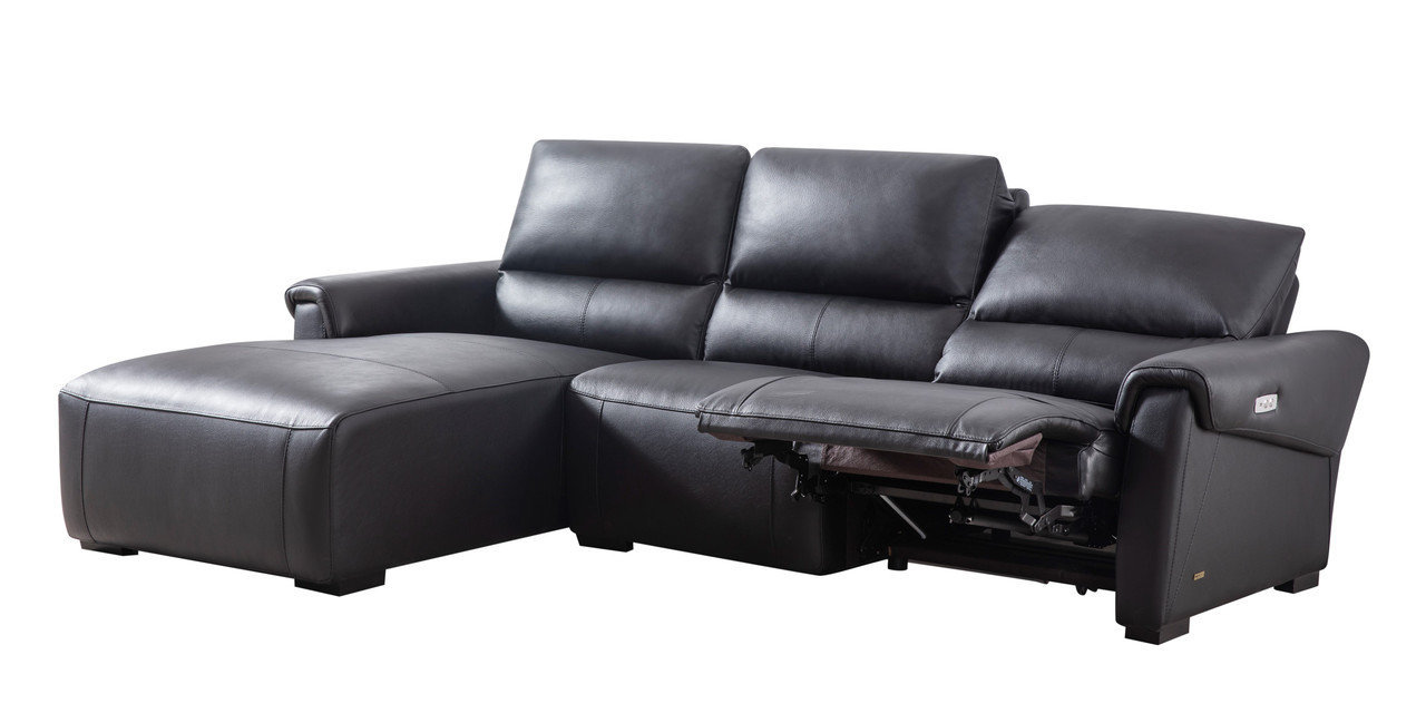 S275 Leather Reclining Sofa Chaise