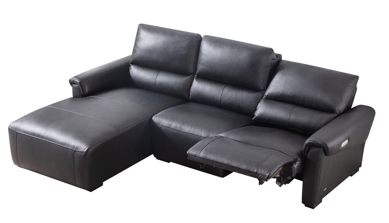 S275 Leather Reclining Sofa Chaise