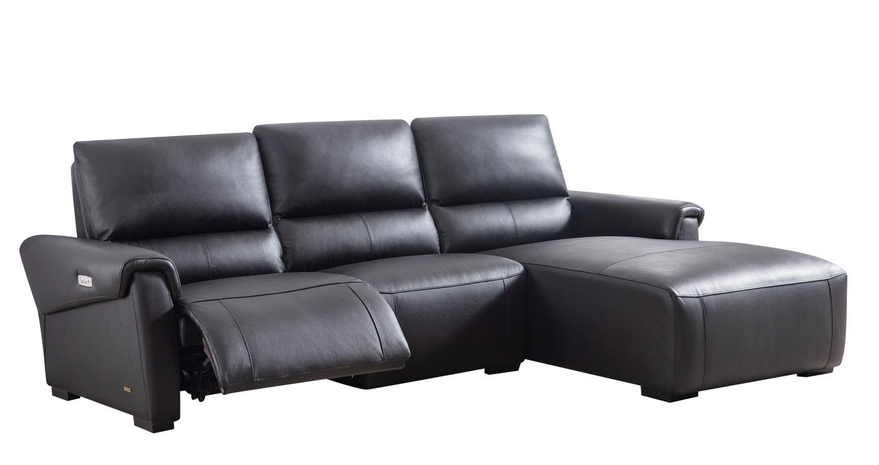 S275 Leather Reclining Sofa Chaise