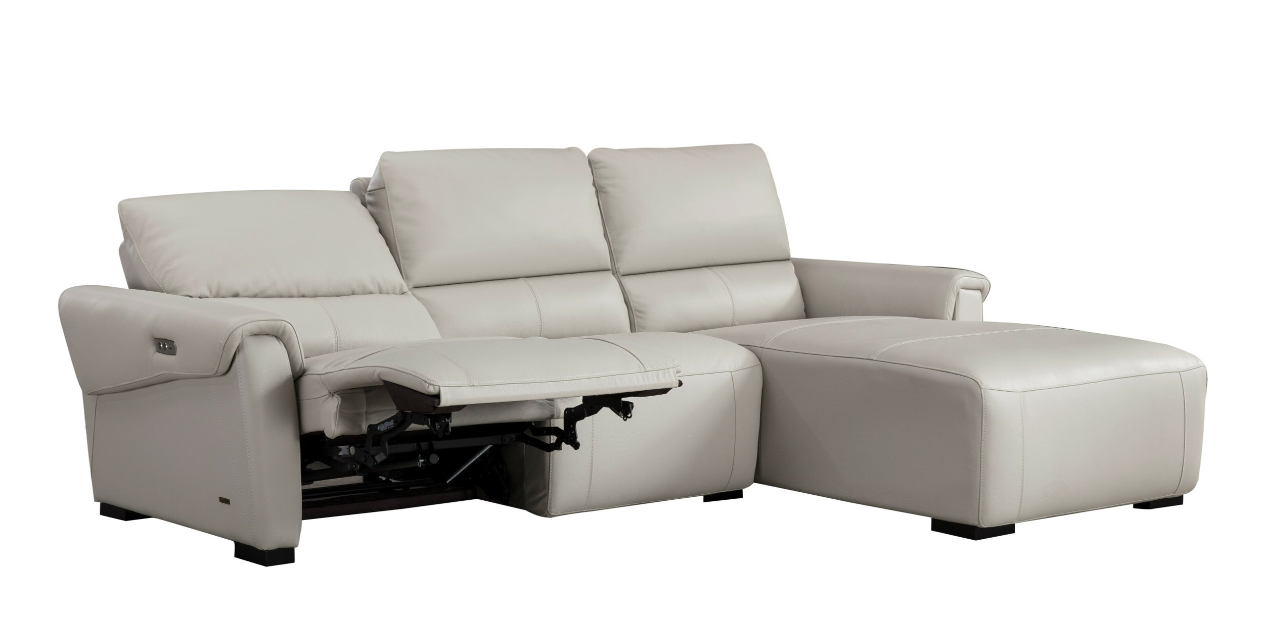 S275 Leather Reclining Sofa Chaise