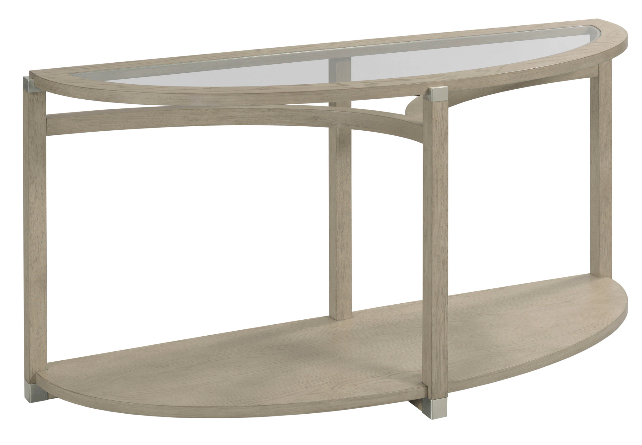 Hammary Living Room Demilune Sofa Table