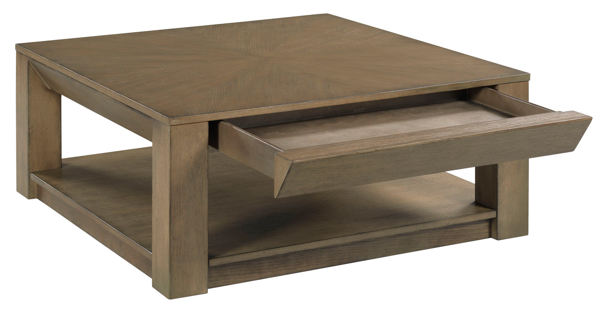 Paulson Square Drawer Coffee Table - Cocoa