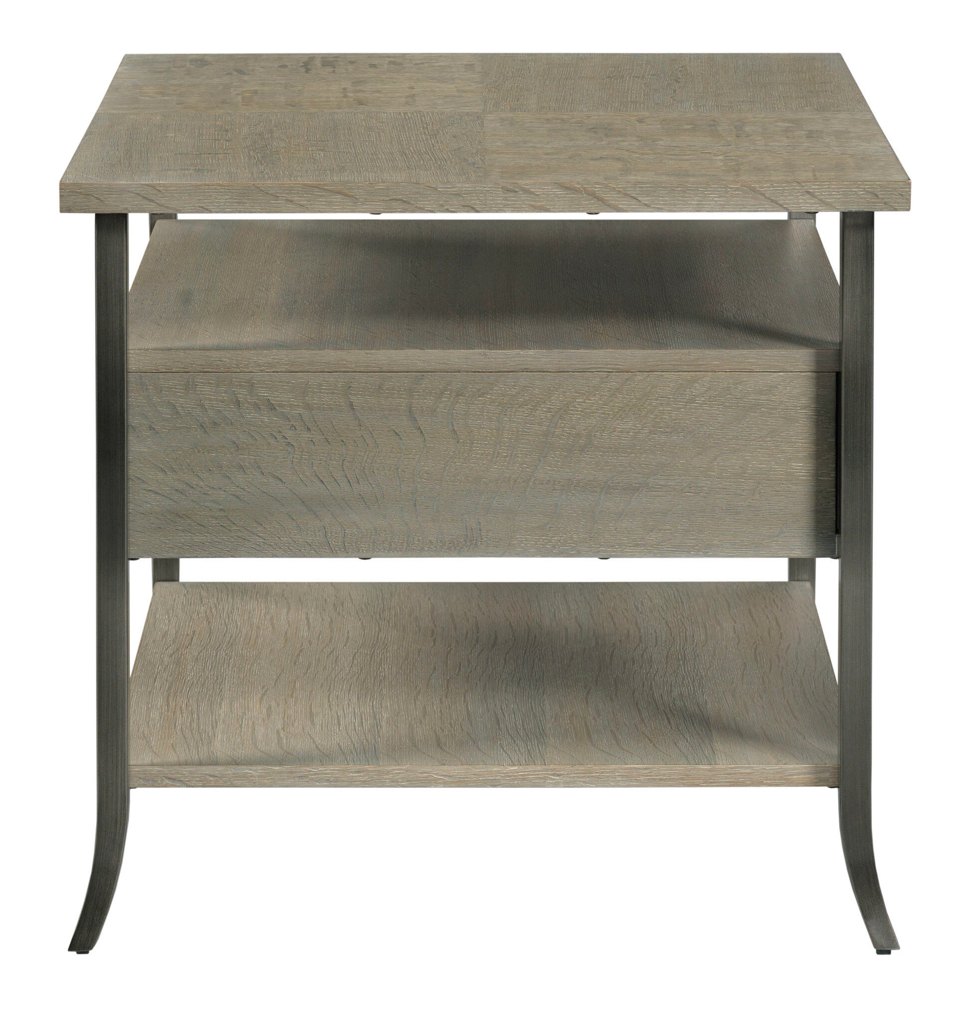 Creston Natural Gray Rockford Rectangular Drawer End Table