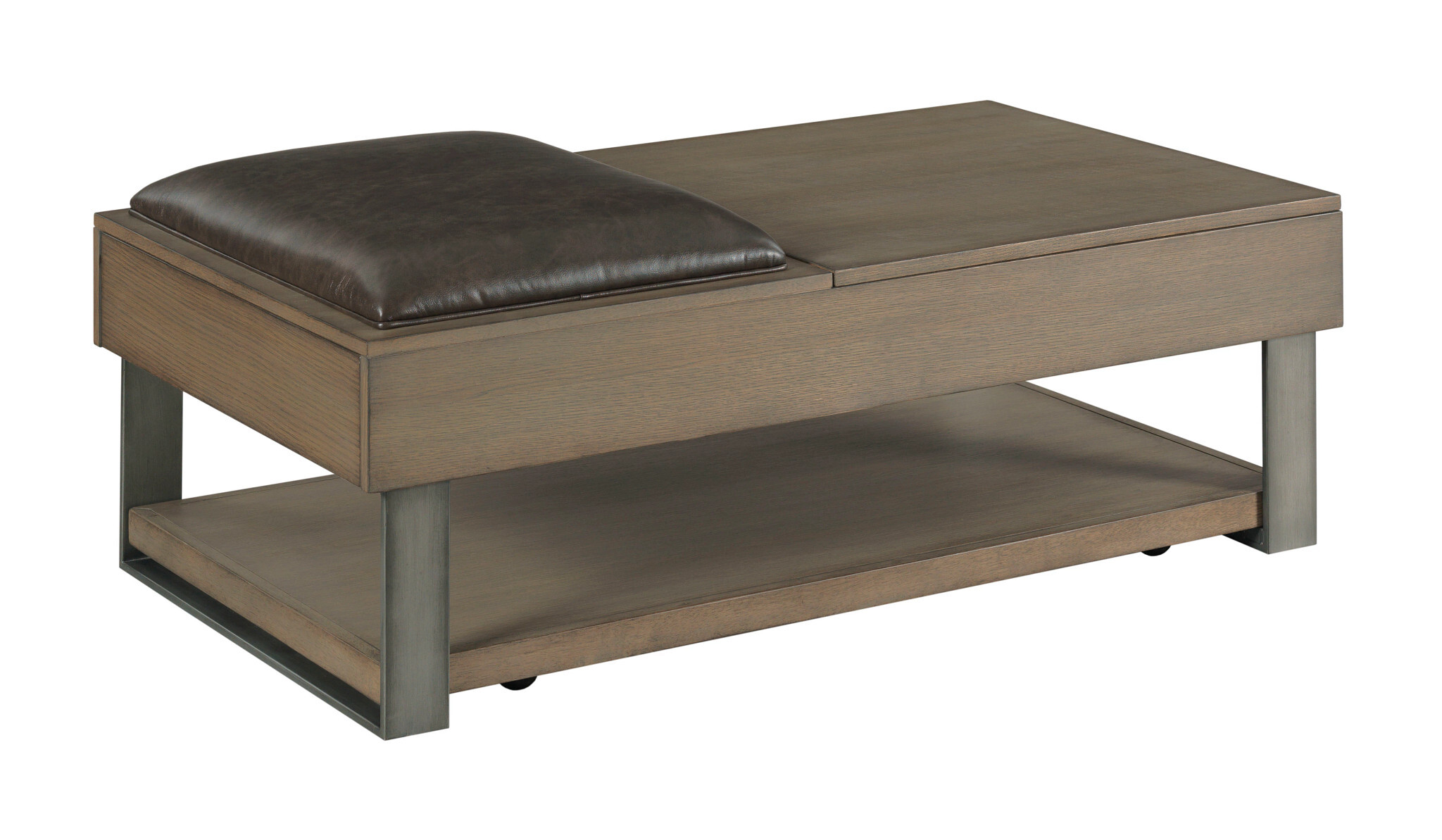 Wood Finish Lift-Top Coffee Table