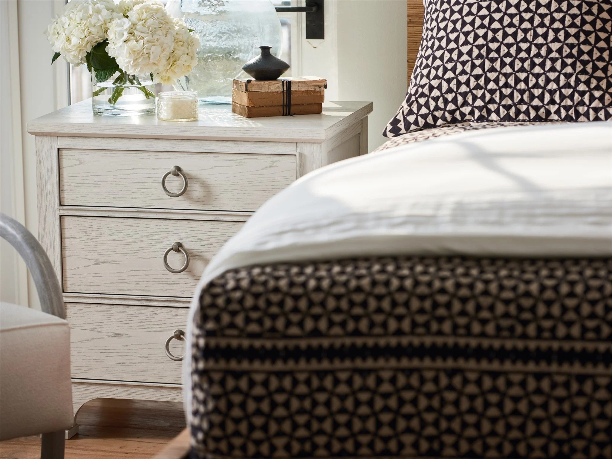 Escape Wood Nightstand w/3 Drawers